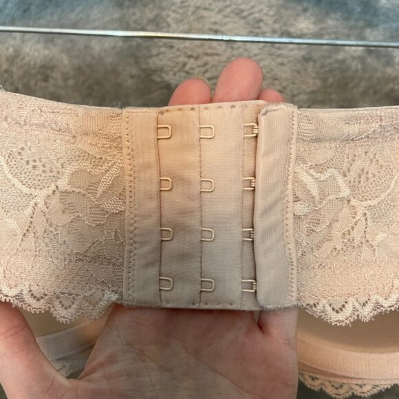 Torrid Curve Women Lightly Lined Multiway Strapless Bra Microfiber Beige 40DD - Picture 7 of 12